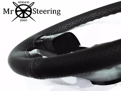 Perforated Leather Steering Wheel Cover For Mercedes Slk R171 05+ Grey Double St • $34.50