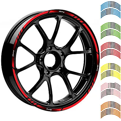 $12.48 • Buy 17  18  Reflective Wheel Rim Tape Decal Stripes Sticker For Honda Yamaha Suzuki