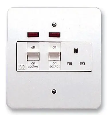 £65.53 • Buy MK - Cooker Control Unit, 45A DP Main Switch + Socket With Neon