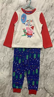 £8 • Buy Childs George Pig, Xmas Pyjamas 'santas Little Helper' ,age 5-6 Yrs Bnwt