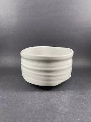 Japanese White Ceramic Ceremony Matcha Tea Bowl • $22