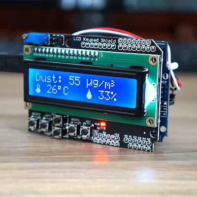 SAMON1 PM2.5 Arduino Air Monitor Kit Uno Climate Dht11 Dust Sensor GP2Y1051AU0F • $29.80