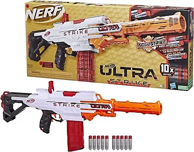 NERF Ultra Strike Accustrike Motorized 10 Darts Blaster Ages 8+ New Toy Fire Gun • $135