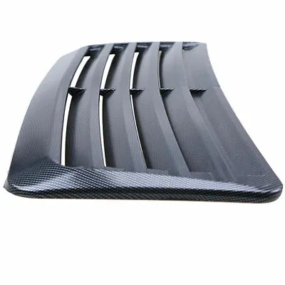 1x Carbon Look Auto Decoration Air Flow Intake Hood Scoop Vent Bonnet Trim Cover • $16.94