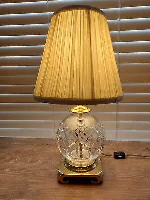 Waterford Lismore Fine Cut Crystal Lamp In Excellent Condition. Old Beautiful. • $144.99