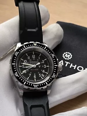 New 2024 Marathon Large Diver's Auto (GSAR) 41mm Black Rubber B/P + EXTRAS • $1425