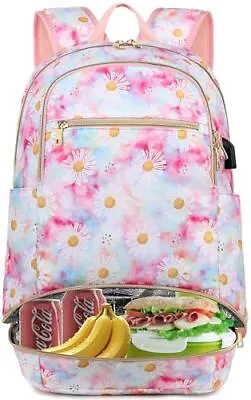 Lunch Backpack For Women Insulated Cooler Backpack 15.6 College Laptop Backpa... • $34.97