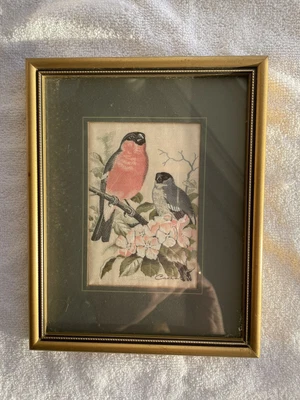 £5 • Buy J. & J. Cash LTD Bullfinch Silk Woven Picture