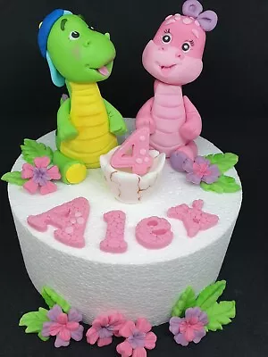 Large Edible Dinosaur (12cm Tall) Handmade Birthday Personalised Cake Topper • £41