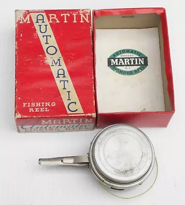 Vintage Early Martin AUT' Automatic Fly Fishing Reel With Pamphlet And Red Box • $75