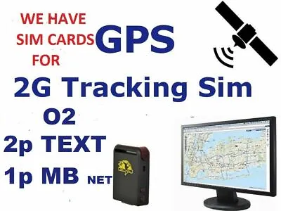 2g Gps Tracking Sim Card With Credit Rollover O2 Classic • £0.99