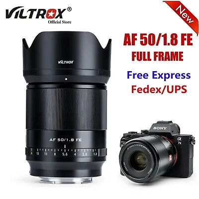$484.50 • Buy Viltrox 50mm F1.8 FE Auto Focus Full Frame Portrait Lens For Sony E-mount Camera