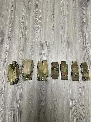 USGI Army OCP Multicam MOLLE Pouches Lot (7 Pieces) New Never Issued. M4/M9 • $87.08