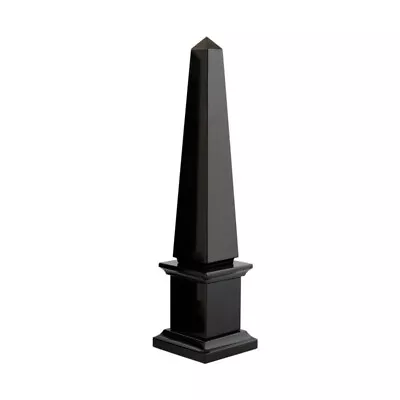 Obelisk Classic IN Marble Black Belgium Sculpture Italian Design Home Décor H • $259.01