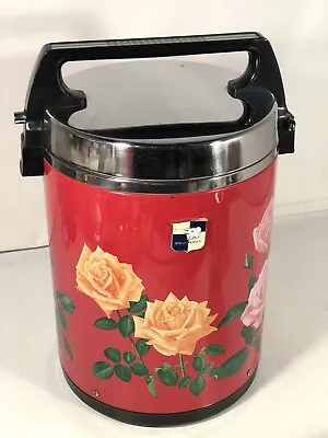 Zojirushi Jar Vintage Thermos Flower Series KSA-4 4.5L Red Flower Pattern Japan • $1402.63