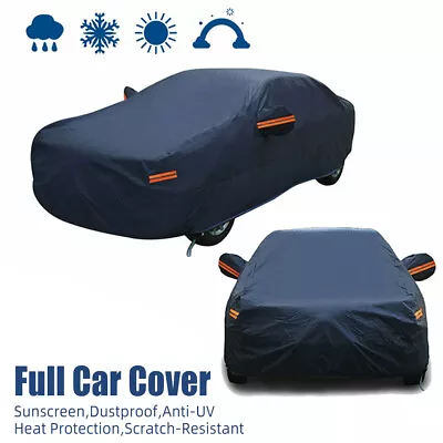 Full Car Cover Waterproof Dust-proof UV Resistant Outdoor All Weather Protection • $31.66