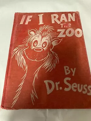 Vintage Dr. Seuss 1950 If I Ran The Zoo.  Fair Condition. TRUE FIRST EDITION. • $14.95