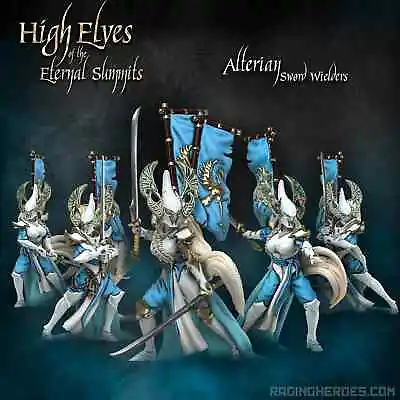 Alterian Sword Wielders High Elves Raging Heroes Lumineth Warhammer AOS! New! • $39.14