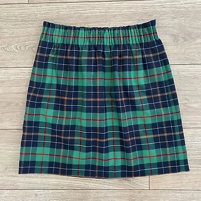 J. Crew City Mini Green Dublin Tartan Plaid Skirt 2 • $24.99