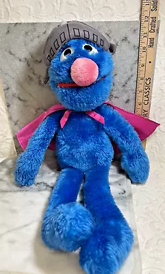 Vtg Applause Sesame Street Super Grover Plush 18  With Cape • $13.99