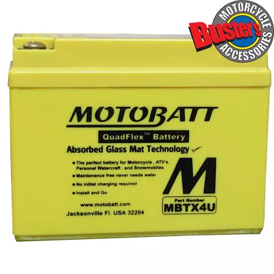 Yamaha YQ 100 Aerox 2001 CB4L-B GM4-3B Motobatt Motorcycle Battery Upgrade • £30.95