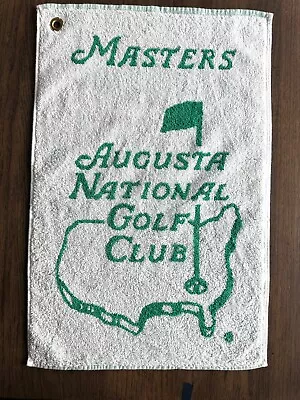 Masters 1993 White/Green Woven Golf Bag Towel Augusta National-New • $24.95