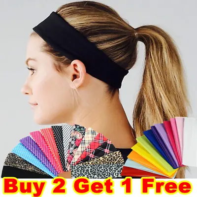 £2.49 • Buy Gym Sports Yoga Headband Stretchy Alice Band Kylie Hair Band Girls Ladies Plain