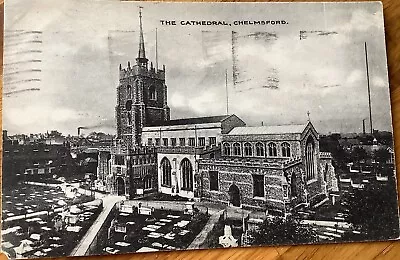 Vintage Postcard The Cathedral Chelmsford Essex 1938 • £2.95