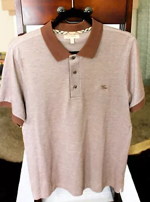 Burberry London Size L Polo Shirt For Men - Brown • $49.99