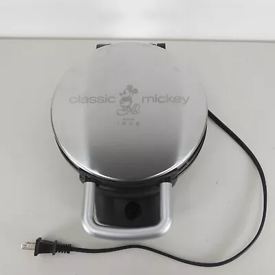 Classic Mickey Mouse Face 1928 Stainless Pancake Waffle Maker DCM-1 - Tested • $34.95