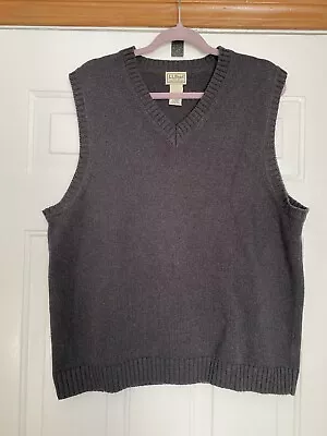 L.L. Bean Mens Sweater Vest Large Regular Gray • $18