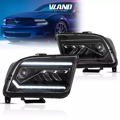 Vland LED Headlights For 05-09 Ford Mustang Projector Front Lamps W/Sequential • $499.99