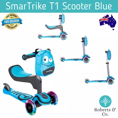 SmarTrike T1 Scooter Blue 3 Wheel Kids Scooter 3 In 1 Scooter • $122.16