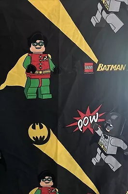 54  X 53  Official Next Batman LEGO Curtains Kids Children's Black • £10