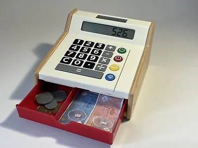 £18.95 • Buy Ikea Duktig Wooden Play Till Cash Register Solar Calculator -Toy Shop With Cash