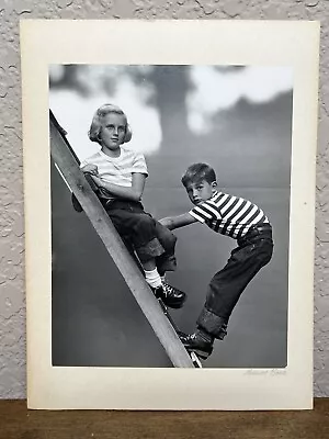 RARE Original Morley Baer Signed Photograph 1940’s Children Amazing Composition • $2500