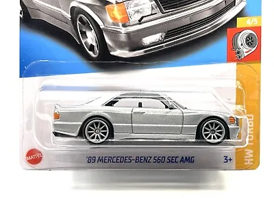 2023 Hot Wheels Mercedes-Benz 560 SEC AMG (silver) W/Real Riders SUPER CUSTOM • $19.99
