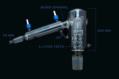 $259 • Buy Proglass  Straight Vacuum Jacketed Short Path Distillation Head For 12L-20L