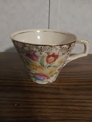 Tea Cup  Old English Sampler  H&K Tunstall England • $7.49