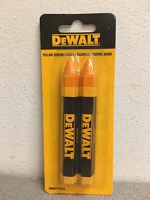 Dewalt DWH72721 Yellow Lumber Marking Crayon 2 Pack • $8.17