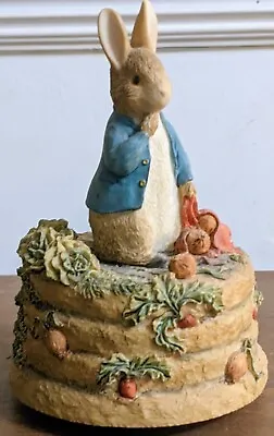 BEATRIX POTTER Peter Rabbit Music Box From 1999 In Very Good Condition. • £35