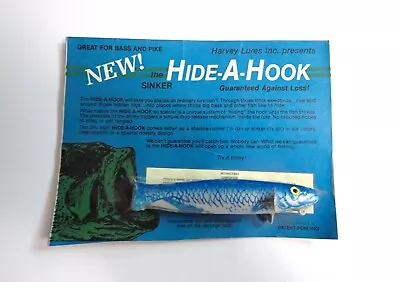 Harvey HIDE-A-HOOK Vintage Mechanical Fishing Lure With Retractable Hook KING WI • $40