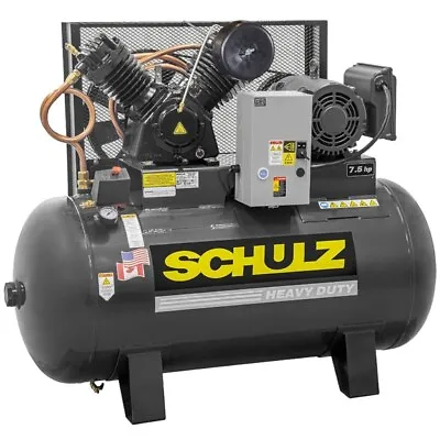 Schulz V-Series 7.5-HP 80-Gallon Two-Stage Air Compressor (230V 1-Phase) • $3231.50