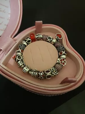 $800 • Buy Pandora Charm Bracelet With Genuine Charms