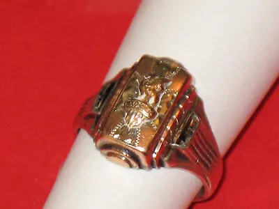 1953 HOOD RIVER HIGH SCHOOL Dragon CLASS RING 9.8gr 10K Yellow Gold/Sterling LES • $199.99