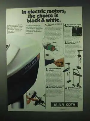 1983 Minn Kota 85 Motor Ad - Choice Is Black & White • $19.99