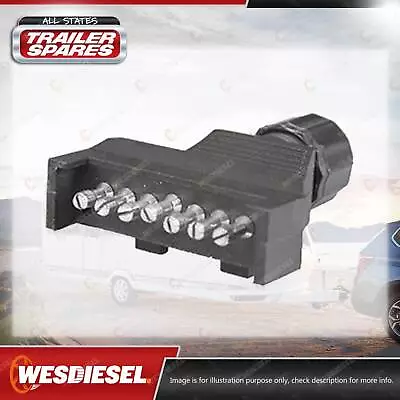 $28.95 • Buy Trailer Plug 7 Pin Flat For Trailers Utes Boat Trucks Caravans Parts