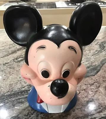Mickey Mouse Head Bank Walt Disney Productions Vintage 1971 By Play Pal Plastics • $9.99