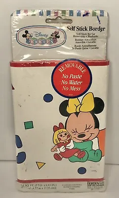 Disney Babies Self Stick Border 5 Yds Nursery Decor Mickey Minnie Mouse VTG • £12.54