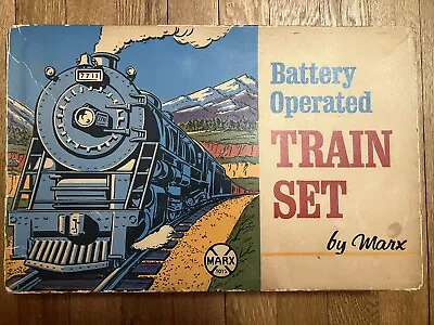 Vintage Marx Steam Engine Freight Set Battery Operated Boxed Set #2512  Nib • $98.47